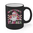 Santa's Favorite Teacher Groovy Christmas Teacher Boys Girls Graphic Print Coffee Mug, Groovy Teacher Gifts, trending gift Santa's Favorite Teacher Groovy Christmas Teacher Boys Girls Graphic Print Coffee Mug, Groovy Teacher Gifts, trending gift