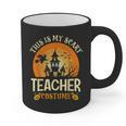 This Is My Scary Teacher Costume Halloween Graphic Print Coffee Mug, trending gift This Is My Scary Teacher Costume Halloween Graphic Print Coffee Mug, trending gift