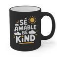 SÉ AMABLE Be Kind Bilingual Teacher Maestra Spanish Teacher Graphic Print Coffee Mug, trending gift SÉ AMABLE Be Kind Bilingual Teacher Maestra Spanish Teacher Graphic Print Coffee Mug, trending gift