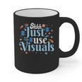 Shhh Just Use Visuals SPED Special Education Teacher Men Women Graphic Print Coffee Mug, trending gift