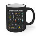 Space Alphabet Galaxy Astronaut Planets Student Teacher Graphic Print Coffee Mug, trending gift