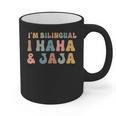 Spanish Teacher Groovy I'm Bilingual I Haha And Jaja Graphic Print Coffee Mug, Groovy Teacher Gifts, trending gift Spanish Teacher Groovy I'm Bilingual I Haha And Jaja Graphic Print Coffee Mug, Groovy Teacher Gifts, trending gift