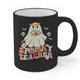 Spooky Teacher Groovy Retro Ghost Teacher Halloween 2023 For Men Women Kids Graphic Print Coffee Mug, Groovy Teacher Gifts, trending gift Spooky Teacher Groovy Retro Ghost Teacher Halloween 2023 For Men Women Kids Graphic Print Coffee Mug, Groovy Teacher Gifts, trending gift