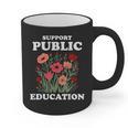 Support Public Education Cute Floral Teacher Red For Ed Graphic Print Coffee Mug, trending gift Support Public Education Cute Floral Teacher Red For Ed Graphic Print Coffee Mug, trending gift