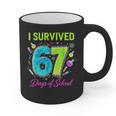 I Survived 67 Days Of School 67 Meme Science Teacher Graphic Print Coffee Mug, Science Teacher Gifts, trending gift I Survived 67 Days Of School 67 Meme Science Teacher Graphic Print Coffee Mug, Science Teacher Gifts, trending gift