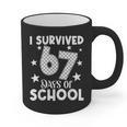 I Survived 67 Days Of School Teachers Students Graphic Print Coffee Mug, trending gift