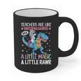 T Rex Dinosaur Unicorn Teachers Are Like Unicornasaurus Rex Graphic Print Coffee Mug, trending gift