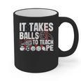 It Takes Balls To Teach Pe Teacher Chaos Coordinator US Flag Graphic Print Coffee Mug, Pe Teacher Gifts, trending gift It Takes Balls To Teach Pe Teacher Chaos Coordinator US Flag Graphic Print Coffee Mug, Pe Teacher Gifts, trending gift