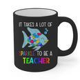 It Takes A Lot Of Sparkle To Be A Teacher Rainbow Fish For Men Women Graphic Print Coffee Mug, trending gift