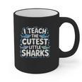 I Teach The Cutest Little Sharks Teacher School Graphic Print Coffee Mug, trending gift I Teach The Cutest Little Sharks Teacher School Graphic Print Coffee Mug, trending gift