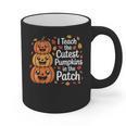 i Teach The Cutest Pumpkins In The Patch Teacher Halloween Graphic Print Coffee Mug, trending gift