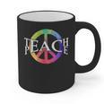 Teach Peace For Teachers And Educators Counselor Graphic Print Coffee Mug, trending gift Teach Peace For Teachers And Educators Counselor Graphic Print Coffee Mug, trending gift