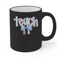 Teach Teacher Coquette Bow Pencil Back To School First Day Graphic Print Coffee Mug, trending gift Teach Teacher Coquette Bow Pencil Back To School First Day Graphic Print Coffee Mug, trending gift