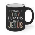 I Teach Tiny Humans About Jesus Teacher Sunday School Faith Graphic Print Coffee Mug, trending gift I Teach Tiny Humans About Jesus Teacher Sunday School Faith Graphic Print Coffee Mug, trending gift