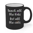 Teacher Cat Lover Mom Teach All The Kids Pet All The Cats Graphic Print Coffee Mug, Couple Gifts, trending gift Teacher Cat Lover Mom Teach All The Kids Pet All The Cats Graphic Print Coffee Mug, Couple Gifts, trending gift