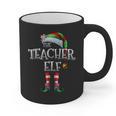 The Teacher Elf Shirt Matching Family Christmas Elf Men Women Kids Graphic Print Coffee Mug, trending gift