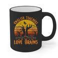 Teacher Halloween All English Teachers Love Brains Graphic Print Coffee Mug, English Teacher Gifts, trending gift Teacher Halloween All English Teachers Love Brains Graphic Print Coffee Mug, English Teacher Gifts, trending gift