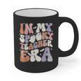 Teacher Halloween In My Spooky Teacher Era Retro Groovy Graphic Print Coffee Mug, Groovy Teacher Gifts, trending gift