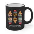 Teacher Life Teach Love Inspire Pencils Inspirational Women Graphic Print Coffee Mug, trending gift Teacher Life Teach Love Inspire Pencils Inspirational Women Graphic Print Coffee Mug, trending gift