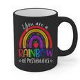 Teacher You Are a Rainbow Of Possibilities Funny Graphic Print Coffee Mug, trending gift