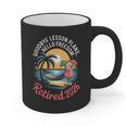 Teacher Retirement Shirts 2026 Goodbye Lesson Hello Freedom Graphic Print Coffee Mug, trending gift