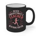 Teacher Who Runs Half Marathon Runner Running Lover Graphic Graphic Print Coffee Mug, trending gift Teacher Who Runs Half Marathon Runner Running Lover Graphic Graphic Print Coffee Mug, trending gift