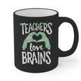 Teachers Love Brains Halloween Costume Trick Treat Zombie Graphic Print Coffee Mug, trending gift Teachers Love Brains Halloween Costume Trick Treat Zombie Graphic Print Coffee Mug, trending gift