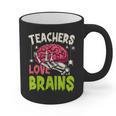 Teachers Love Brains Skeleton Halloween Teacher Funny Graphic Print Coffee Mug, trending gift Teachers Love Brains Skeleton Halloween Teacher Funny Graphic Print Coffee Mug, trending gift