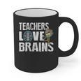 Teachers Love Brains Zombie Halloween Hilarious Graphic Print Coffee Mug, trending gift Teachers Love Brains Zombie Halloween Hilarious Graphic Print Coffee Mug, trending gift