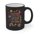 Teaching Kids About Jesus Is The Best Job Ever Bible Teacher Graphic Print Coffee Mug, trending gift Teaching Kids About Jesus Is The Best Job Ever Bible Teacher Graphic Print Coffee Mug, trending gift