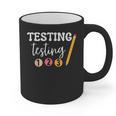 Testing Testing 123 Cute Math Teacher Student Test Day Men Women Girls Kids Graphic Print Coffee Mug, trending gift Testing Testing 123 Cute Math Teacher Student Test Day Men Women Girls Kids Graphic Print Coffee Mug, trending gift