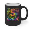 Tie Dye 5th Grade Typography Team Fifth Grade Teacher For Men Women Girls Kids Graphic Print Coffee Mug, trending gift