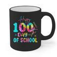 Tie Dye Happy 100th Day Of School Teacher Student 100 Days Graphic Print Coffee Mug, trending gift