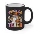 Trick Or Teach Cute Ghost Coffee Pumpkins Halloween Teacher Graphic Print Coffee Mug, trending gift Trick Or Teach Cute Ghost Coffee Pumpkins Halloween Teacher Graphic Print Coffee Mug, trending gift