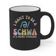 I Want To Be a SCHWA It's Never Stressed Reading Teacher Graphic Print Coffee Mug, trending gift