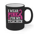 I Wear Pink For My Teacher Breast Cancer Awareness Graphic Print Coffee Mug, trending gift I Wear Pink For My Teacher Breast Cancer Awareness Graphic Print Coffee Mug, trending gift