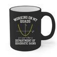 Working On My Quads Algebra Math Gym Teacher Graphic Print Coffee Mug, trending gift