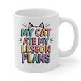 My Cat Ate My Lesson Plans Teacher Cat Humor Graphic Print Coffee Mug, trending gift My Cat Ate My Lesson Plans Teacher Cat Humor Graphic Print Coffee Mug, trending gift