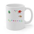 Is It Christmas Break Yet Teacher Xmas Light Santa Hat Graphic Print Coffee Mug, trending gift