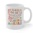 My Class Is Full Of Treble Makers Funny Music Teacher Groovy Men Women Girls Kids Graphic Print Coffee Mug, Groovy Teacher Gifts, trending gift