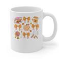 Coquette Bow Teacher Thanksgiving Fall Autumn Girls Women Graphic Print Coffee Mug, trending gift