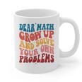 Dear Math Grow Up And Solve Your Own Problems Teens Teacher Graphic Print Coffee Mug, trending gift Dear Math Grow Up And Solve Your Own Problems Teens Teacher Graphic Print Coffee Mug, trending gift