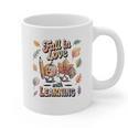 Fall In Love With Learning Teacher Autumn School Graphic Print Coffee Mug, trending gift Fall In Love With Learning Teacher Autumn School Graphic Print Coffee Mug, trending gift