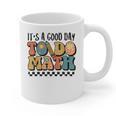 Good Day To Do Math Teacher Vintage Groovy Nerd Women Men Graphic Print Coffee Mug, Groovy Teacher Gifts, trending gift