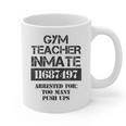 Halloween Gym Teacher Prisoner Costume Graphic Print Coffee Mug, trending gift Halloween Gym Teacher Prisoner Costume Graphic Print Coffee Mug, trending gift