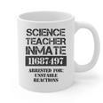 Halloween Science Teacher Prisoner Costume Graphic Print Coffee Mug, Science Teacher Gifts, trending gift Halloween Science Teacher Prisoner Costume Graphic Print Coffee Mug, Science Teacher Gifts, trending gift