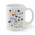 Happy Dot Day 2025 Polka Dot Boys Girls Kids Teacher Dot Day Graphic Print Coffee Mug, trending gift