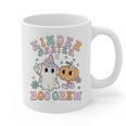 Kindergarten Boo Crew Halloween Floral Ghost Kinder Teacher Graphic Print Coffee Mug, trending gift Kindergarten Boo Crew Halloween Floral Ghost Kinder Teacher Graphic Print Coffee Mug, trending gift