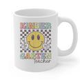 Kindergarten Teacher Team Hippie Smile Face Back To School Graphic Print Coffee Mug, trending gift Kindergarten Teacher Team Hippie Smile Face Back To School Graphic Print Coffee Mug, trending gift