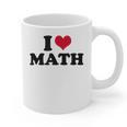 I Love Math Teacher Graphic Print Coffee Mug, trending gift